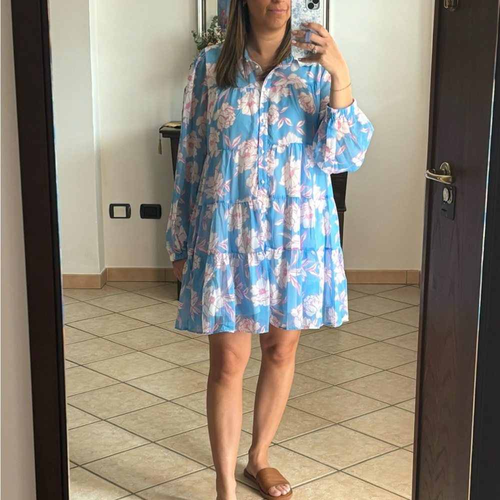 TCEC Maisey Floral button down mini dress